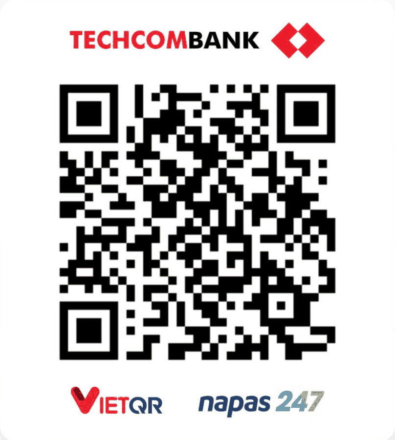 Mã VietQR ủng hộ CoClipNha — Techcombank, TRAN THANH BINH, số tài khoản 1902 9159 5300 34